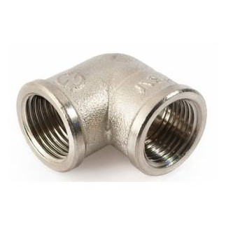 Угольник никелированный 1/2" вн.р. Угольник никелированный 1/2" вн.р.