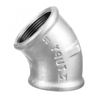 Угольник оцинкованный 45* 1.1/4" вн.р. Угольник оцинкованный 45* 1.1/4" вн.р.
