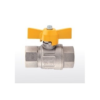 Кран шаровый для газа в-в 3/4" бабочка Кран шаровый для газа в-в 3/4" бабочка