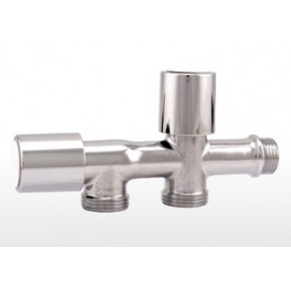 Вентиль двойной для стиральной и посудомоечной машины 1/2"х3/4"х3/4" Вентиль двойной для стиральной и посудомоечной машины 1/2"х3/4"х3/4"