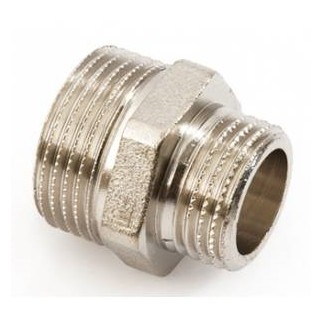 Ниппель переходной никелированный 3/4"х3/8" нар.р. Ниппель переходной никелированный 3/4"х3/8" нар.р.