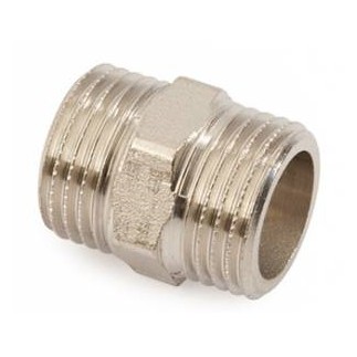 Ниппель никелированный 3/4" нар.р. Ниппель никелированный 3/4" нар.р.