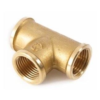 Тройник латунный 1/4" вн.р. Тройник латунный 1/4" вн.р.
