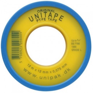 Фум Unipak UNITAPE 13.2м (12х0.075 мм) до 3/4" Фум Unipak UNITAPE 13.2м (12х0.075 мм) до 3/4"