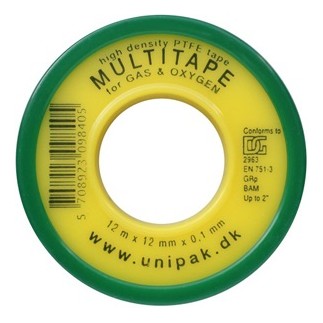 Фум Unipak MULTITAPE 12м (12х0.1 мм) до 1" (вода/газ) Фум Unipak MULTITAPE 12м (12х0.1 мм) до 1" (вода/газ)