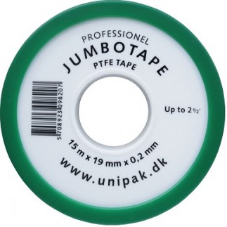 Фум Unipak JUMBOTAPE 16.5м (19х0.2 мм) до 2.1/2"
