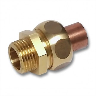Сгон пайка с медным раструбом 18х1/2" нар.р. 5343G Сгон пайка с медным раструбом 18х1/2" нар.р. 5343G