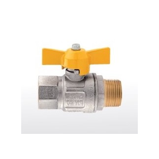 Кран шаровый для газа в-н 1/2" бабочка Кран шаровый для газа в-н 1/2" бабочка